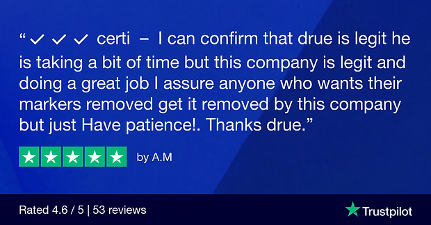 CIFAS MARKER REMOVAL - ADVICIFAS - TRUSTPILOT REVIEW 4